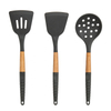 Amazon venta caliente 6 piezas utensilios de cocina con mango de madera